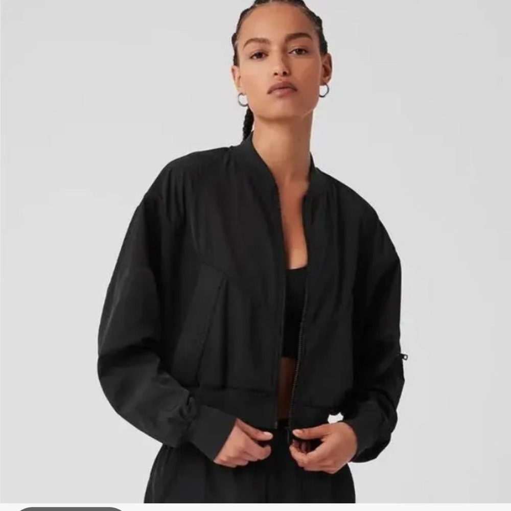 ALO Mixed Media Reinvention Jacket XS Black